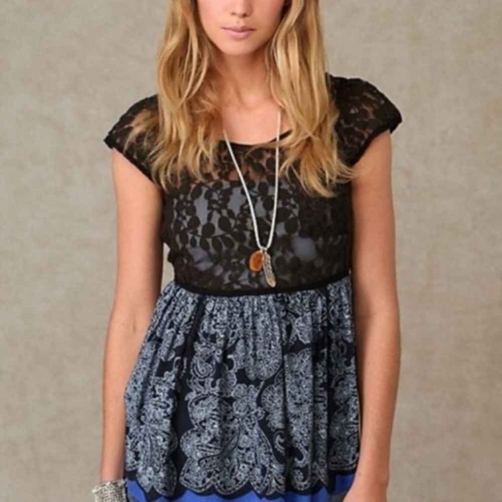 FP Left Me Speechless Babydoll Peplum Top
